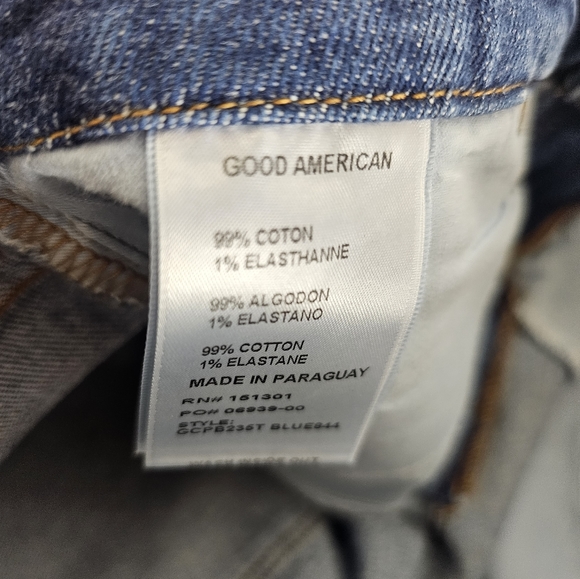 Good American Good Classic Blue Skinnyish Fit Jeans 26 NWT - Picture 8 of 8